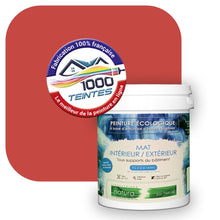 Charger l'image dans la galerie, Peinture écologique Natura Tassili® Les Rouges (L'Atelier by Edicolor 107E/107-E/107E1) Intérieur/Extérieur MAT