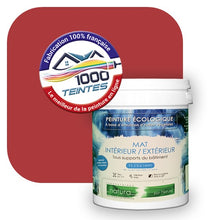 Charger l'image dans la galerie, Peinture écologique Natura Tassili® Les Rouges (L'Atelier by Edicolor 108E/108-E/108E1) Intérieur/Extérieur MAT