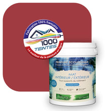 Charger l'image dans la galerie, Peinture écologique Natura Tassili® Les Rouges (L'Atelier by Edicolor 112D/112-D/112D1) Intérieur/Extérieur MAT