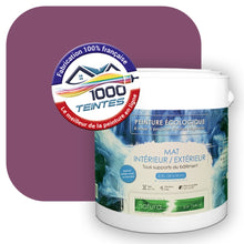 Charger l'image dans la galerie, Peinture écologique Natura Tassili® Les Violets (L'Atelier by Edicolor 124E/124-E/124E1) Intérieur/Extérieur MAT