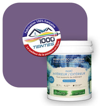 Charger l'image dans la galerie, Peinture écologique Natura Tassili® Les Violets (L'Atelier by Edicolor 130D/130-D/130D1) Intérieur/Extérieur MAT