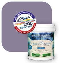Charger l'image dans la galerie, Peinture écologique Natura Tassili® Les Violets (L'Atelier by Edicolor 134E/134-E/134E1) Intérieur/Extérieur MAT