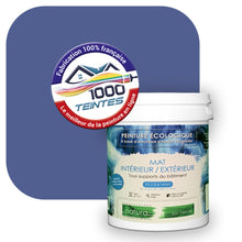 Charger l'image dans la galerie, Peinture écologique Natura Tassili® Les Bleus (L'Atelier by Edicolor 141E/141-E/141E1) Intérieur/Extérieur MAT
