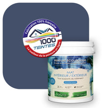 Charger l'image dans la galerie, Peinture écologique Natura Tassili® Les Bleus (L'Atelier by Edicolor 145D/145-D/145D1) Intérieur/Extérieur MAT
