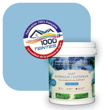Charger l'image dans la galerie, Peinture écologique Natura Tassili® Les Bleus (L'Atelier by Edicolor 148B/148-B/148B1) Intérieur/Extérieur MAT