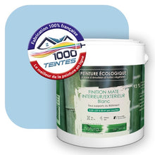 Charger l'image dans la galerie, Peinture écologique Natura Tassili® Les Bleus (L'Atelier by Edicolor 149C/149-C/149C1) Intérieur/Extérieur MAT