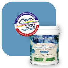 Charger l'image dans la galerie, Peinture écologique Natura Tassili® Les Bleus (L'Atelier by Edicolor 150D/150-D/150D1) Intérieur/Extérieur MAT