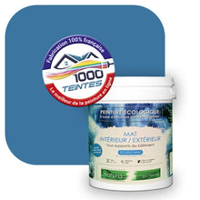 Charger l'image dans la galerie, Peinture écologique Natura Tassili® Les Bleus (L'Atelier by Edicolor 150E/150-E/150E1) Intérieur/Extérieur MAT