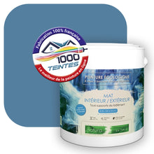 Charger l'image dans la galerie, Peinture écologique Natura Tassili® Les Bleus (L'Atelier by Edicolor 151D/151-D/151D1) Intérieur/Extérieur MAT