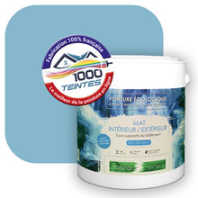 Charger l'image dans la galerie, Peinture écologique Natura Tassili® Les Bleus (L'Atelier by Edicolor 152D/152-D/152D1) Intérieur/Extérieur MAT