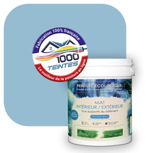 Charger l'image dans la galerie, Peinture écologique Natura Tassili® Les Bleus (L'Atelier by Edicolor 154B/154-B/154B1) Intérieur/Extérieur MAT
