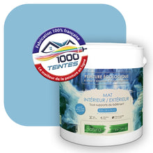 Charger l'image dans la galerie, Peinture écologique Natura Tassili® Les Bleus (L'Atelier by Edicolor 155A/155-A/155A1) Intérieur/Extérieur MAT