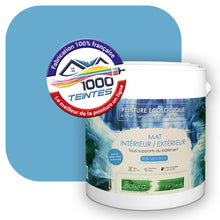 Charger l'image dans la galerie, Peinture écologique Natura Tassili® Les Bleus (L'Atelier by Edicolor 155B/155-B/155B1) Intérieur/Extérieur MAT