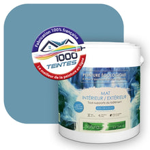 Charger l'image dans la galerie, Peinture écologique Natura Tassili® Les Bleus (L'Atelier by Edicolor 157E/157-E/157E1) Intérieur/Extérieur MAT