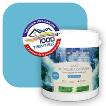Charger l'image dans la galerie, Peinture écologique Natura Tassili® Les Bleus (L'Atelier by Edicolor 158C/158-C/158C1) Intérieur/Extérieur MAT