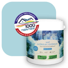 Charger l'image dans la galerie, Peinture écologique Natura Tassili® Les Bleus (L'Atelier by Edicolor 160A/160-A/160A1) Intérieur/Extérieur MAT
