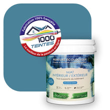 Charger l'image dans la galerie, Peinture écologique Natura Tassili® Les Bleus (L'Atelier by Edicolor 160D/160-D/160D1) Intérieur/Extérieur MAT