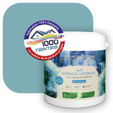 Charger l'image dans la galerie, Peinture écologique Natura Tassili® Les Bleus (L'Atelier by Edicolor 164D/164-D/164D1) Intérieur/Extérieur MAT