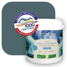 Charger l'image dans la galerie, Peinture écologique Natura Tassili® Les Bleus (L'Atelier by Edicolor 166E/166-E/166E1) Intérieur/Extérieur MAT