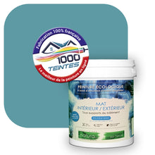 Charger l'image dans la galerie, Peinture écologique Natura Tassili® Les Bleus (L'Atelier by Edicolor 168D/168-D/168D1) Intérieur/Extérieur MAT