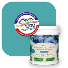 Charger l'image dans la galerie, Peinture écologique Natura Tassili® Les Bleus (L'Atelier by Edicolor 170E/170-E/170E1) Intérieur/Extérieur MAT