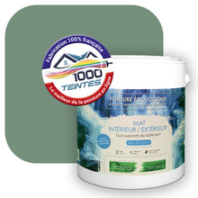 Charger l'image dans la galerie, Peinture écologique Natura Tassili® Les Verts (L'Atelier by Edicolor 179D/179-D/179D1) Intérieur/Extérieur MAT