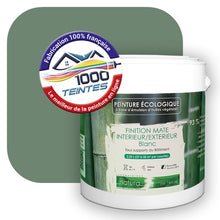 Charger l'image dans la galerie, Peinture écologique Natura Tassili® Les Verts (L'Atelier by Edicolor 179E/179-E/179E1) Intérieur/Extérieur MAT