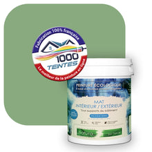 Charger l'image dans la galerie, Peinture écologique Natura Tassili® Les Verts (L'Atelier by Edicolor 182B/182-B/182B1) Intérieur/Extérieur MAT