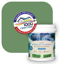 Charger l'image dans la galerie, Peinture écologique Natura Tassili® Les Verts (L'Atelier by Edicolor 185E/185-E/185E1) Intérieur/Extérieur MAT