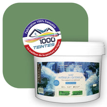 Charger l'image dans la galerie, Peinture écologique Natura Tassili® Les Verts (L'Atelier by Edicolor 185E/185-E/185E1) Intérieur/Extérieur MAT
