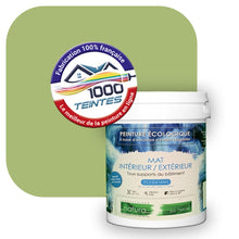Charger l'image dans la galerie, Peinture écologique Natura Tassili® Les Verts (L'Atelier by Edicolor 186C/186-C/186C1) Intérieur/Extérieur MAT