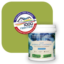 Charger l'image dans la galerie, Peinture écologique Natura Tassili® Les Verts (L'Atelier by Edicolor 187C/187-C/187C1) Intérieur/Extérieur MAT