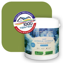 Charger l'image dans la galerie, Peinture écologique Natura Tassili® Les Verts (L'Atelier by Edicolor 187D/187-D/187D1) Intérieur/Extérieur MAT