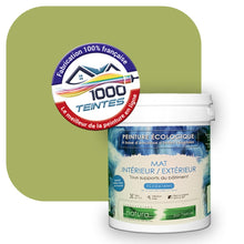 Charger l'image dans la galerie, Peinture écologique Natura Tassili® Les Verts (L'Atelier by Edicolor 188D/188-D/188D1) Intérieur/Extérieur MAT