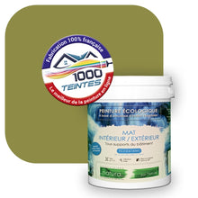 Charger l'image dans la galerie, Peinture écologique Natura Tassili® Les Verts (L'Atelier by Edicolor 189E/189-E/189E1) Intérieur/Extérieur MAT