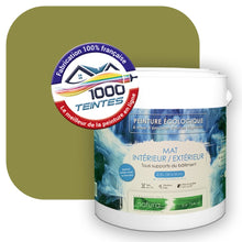 Charger l'image dans la galerie, Peinture écologique Natura Tassili® Les Verts (L'Atelier by Edicolor 189E/189-E/189E1) Intérieur/Extérieur MAT