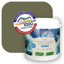Charger l'image dans la galerie, Peinture écologique Natura Tassili® Les Verts (L'Atelier by Edicolor 191E/191-E/191E1) Intérieur/Extérieur MAT