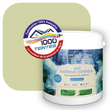 Charger l'image dans la galerie, Peinture écologique Natura Tassili® Les Verts (L'Atelier by Edicolor 194A/194-A/194A1) Intérieur/Extérieur MAT