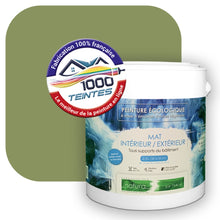 Charger l'image dans la galerie, Peinture écologique Natura Tassili® Les Verts (L'Atelier by Edicolor 194D/194-D/194D1) Intérieur/Extérieur MAT