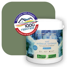 Charger l'image dans la galerie, Peinture écologique Natura Tassili® Les Verts (L'Atelier by Edicolor 195E/195-E/195E1) Intérieur/Extérieur MAT