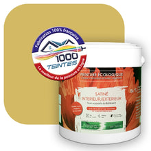 Charger l'image dans la galerie, Peinture écologique Natura Tassili® Les Jaunes (L'Atelier by Edicolor 076D/076-D/076D1) Intérieur/Extérieur SATIN