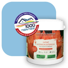Charger l'image dans la galerie, Peinture écologique Natura Tassili® Les Bleus (L'Atelier by Edicolor 149D/149-D/149D1) Intérieur/Extérieur SATIN