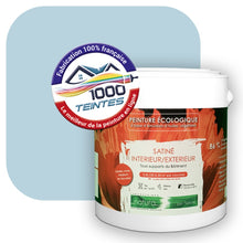 Charger l'image dans la galerie, Peinture écologique Natura Tassili® Les Bleus (L'Atelier by Edicolor 152B/152-B/152B1) Intérieur/Extérieur SATIN