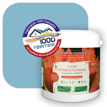 Charger l'image dans la galerie, Peinture écologique Natura Tassili® Les Bleus (L'Atelier by Edicolor 152D/152-D/152D1) Intérieur/Extérieur SATIN