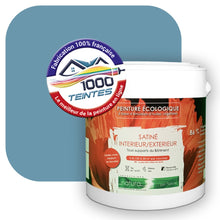 Charger l'image dans la galerie, Peinture écologique Natura Tassili® Les Bleus (L'Atelier by Edicolor 157E/157-E/157E1) Intérieur/Extérieur SATIN