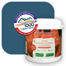 Charger l'image dans la galerie, Peinture écologique Natura Tassili® Les Bleus (L'Atelier by Edicolor 159E/159-E/159E1) Intérieur/Extérieur SATIN
