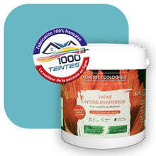 Charger l'image dans la galerie, Peinture écologique Natura Tassili® Les Bleus (L'Atelier by Edicolor 162C/162-C/162C1) Intérieur/Extérieur SATIN