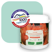 Charger l'image dans la galerie, Peinture écologique Natura Tassili® Les Verts (L'Atelier by Edicolor 174A/174-A/174A1) Intérieur/Extérieur SATIN