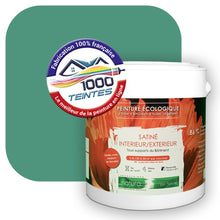 Charger l'image dans la galerie, Peinture écologique Natura Tassili® Les Verts (L'Atelier by Edicolor 176D/176-D/176D1) Intérieur/Extérieur SATIN