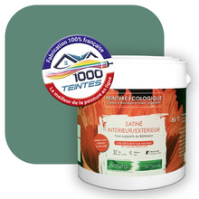 Charger l'image dans la galerie, Peinture écologique Natura Tassili® Les Verts (L'Atelier by Edicolor 177D/177-D/177D1) Intérieur/Extérieur SATIN
